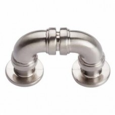 Steam Punk Finger Pull 1 5/16 Inch (c-c) Brushed Nickel