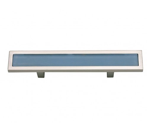 Spa Blue Pull 3 Inch (c-c) Brushed Nickel