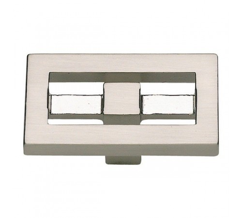 Nobu Rectangle Knob 1 3/4 Inch Brushed Nickel