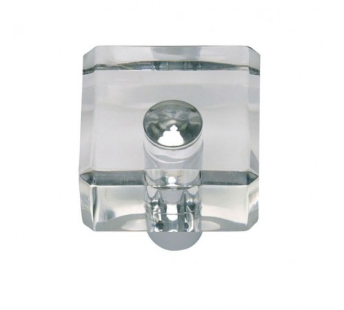 Optimism Square Knob 1 1/4 Inch Polished Chrome