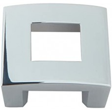 Centinel Square Knob 1 1/4 Inch (c-c) Polished Chrome