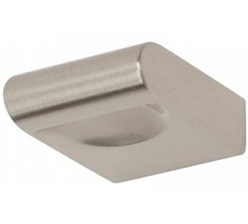 Round Rail Knob 1 1/8 Inch Brushed Nickel