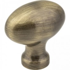 Lyon Knob Brushed Antique Brass 1-9/16
