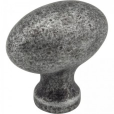 Lyon Knob Distressed Antique Silver 1-9/16