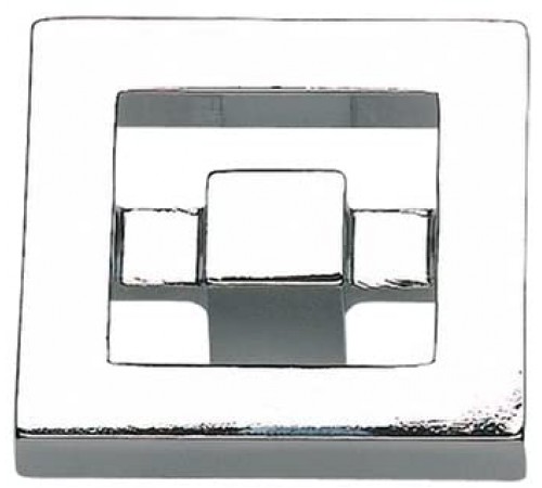 Nobu Square Knob 1 3/8 Inch Polished Chrome