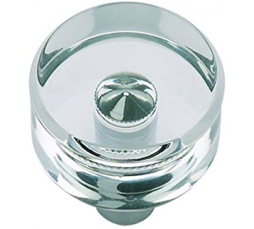 Optimism Round Knob 1 3/16 Inch Polished Chrome