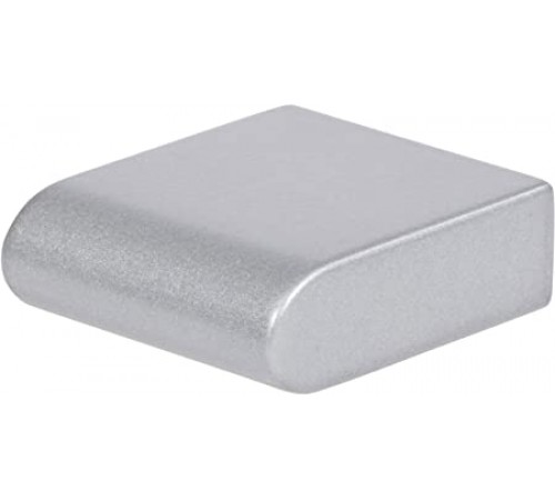 Round Rail Knob 1 1/8 Inch Matte Chrome