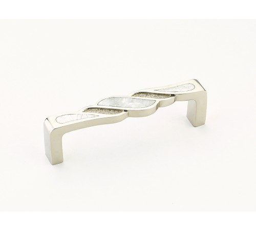 Arioso Pull Mother of Pearl Polished Nickel 3-3/4