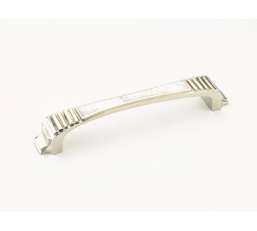 Cadence Pull Mother of Pearl Polished Nickel 5-1/2