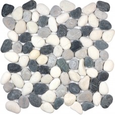 Zen Pebble Mosaics  Natural Pebbles Tranquil Cool Blend
