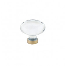 Crystal Hampton Knob Polished Brass 1 1/4