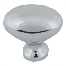 Robin Egg Knob 1 1/4 Inch Polished Chrome