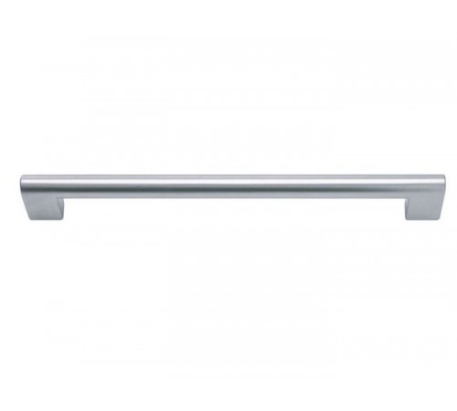 Round Rail Pull 7 9/16 Inch (c-c) Matte Chrome