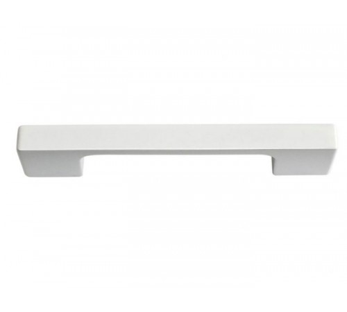 Thin Square Pull 3 3/4 Inch (c-c) High White Gloss