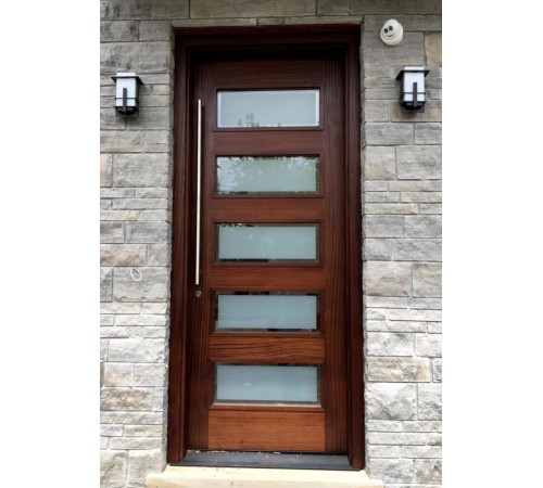 5 panel door with glass