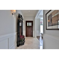 7 panel special design door with glass inserts 
