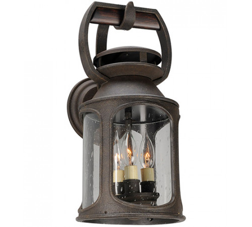 Old Trail 3 Light 18 inch Centennial Rust Outdoor Wall Sconce