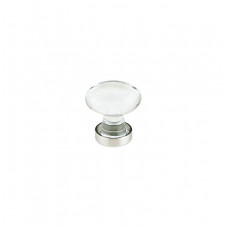 Crystal Hampton Knob Polished Chrome 1 3/4