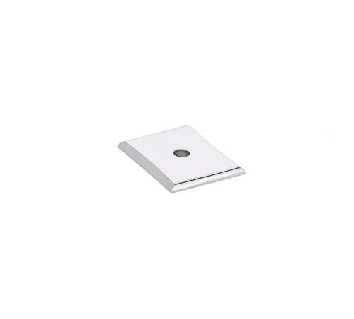 Curvilinear Neos Back Plate For Knob Polished Chrome