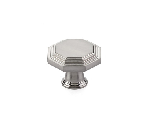 Transitional Heritage Midvale Knob Satin Nickel 1 3/4