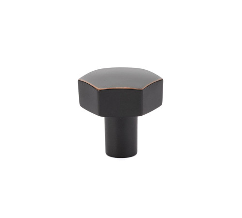 Urban Modern Mod Hex Knob Oil Rubbed Bronze 1 1/2