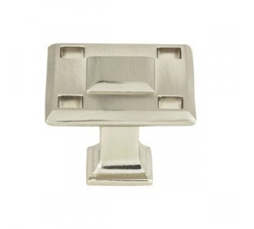 Modern Craftsman Square Knob 1 5/16 Inch Brushed Nickel Modern Craftsman Square Knob 1 5/16 Inch Brushed Nickel