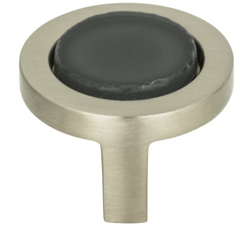 Spa Black Round Knob 1 1/4 Inch Brushed Nickel Spa Black Round Knob 1 1/4 Inch Brushed Nickel
