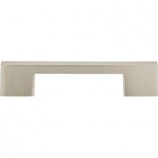 Thin Square Pull 5 1/16 Inch (c-c) Brushed Nickel