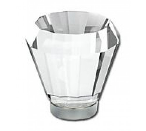 Crystal Brookmont Knob Polished Chrome 1 5/8