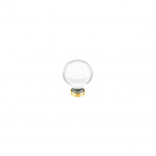 Crystal Bristol Knob Polished Brass 1