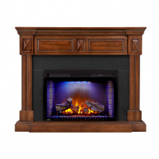 The Braxton Electric Fireplace Entertainment Package