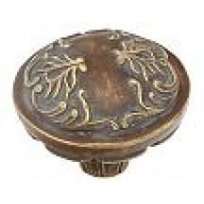 Solid Brass Symphony Cantata Round Knob Monticello Brass 1-1/4